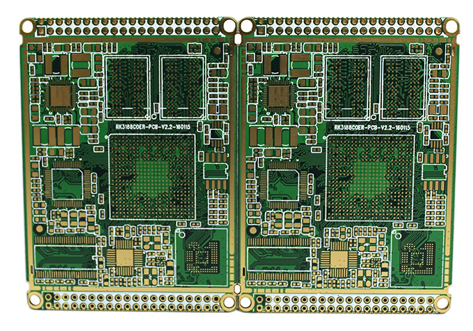 6層阻抗半孔細密線路PCB電路板_導航儀SMT貼片加工廠